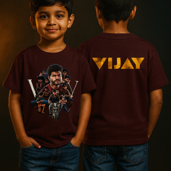 Kutty Fan Boy | Thalapathy Trends | Boy's Crew Neck T-Shirt