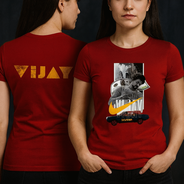 Master Fanboy (Front | Back Print) | Thalapathy Trends | Unisex Stretch T-shirt