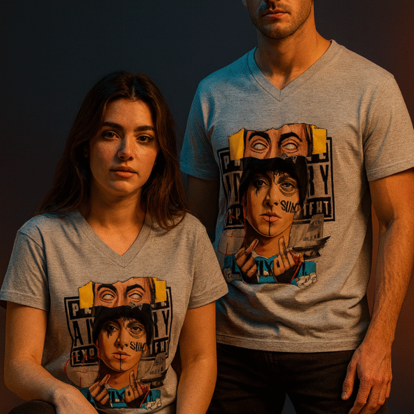 Parental Advisory Art | Unisex V Neck T-Shirt