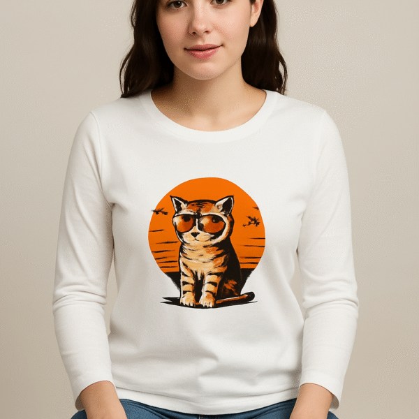 Chill Kitty | Women's Long Sleeve Tee
