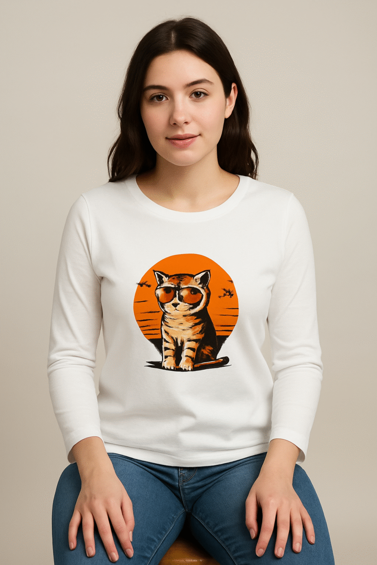 Chill Kitty | Women's Long Sleeve Tee