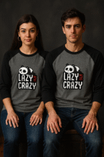 Lazy Crazy Panda | Unisex Raglan T-Shirt