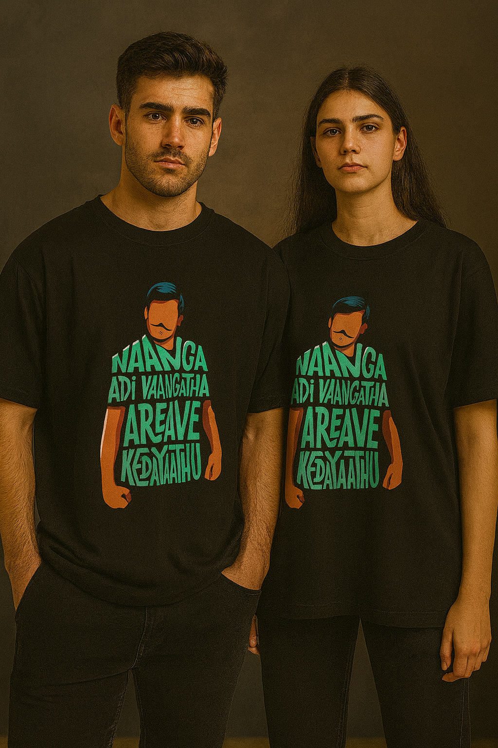 Vadivelu Dlg 4 Naanga Adivangatha area illa- Unisex Oversized Standard T-Shirt