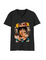Parental Advisory Art | Unisex V Neck T-Shirt - Image 3