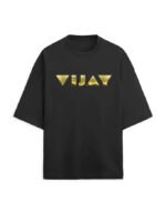 Vijay Gold Plated | Thalapathy Trends | Unisex Terry Oversized Tee - Image 5