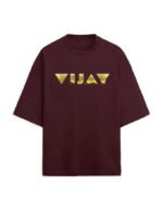 Vijay Gold Plated | Thalapathy Trends | Unisex Terry Oversized Tee - Image 2