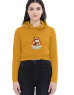 i Hate Everyone | Female Cropped Hoodie - Image 3
