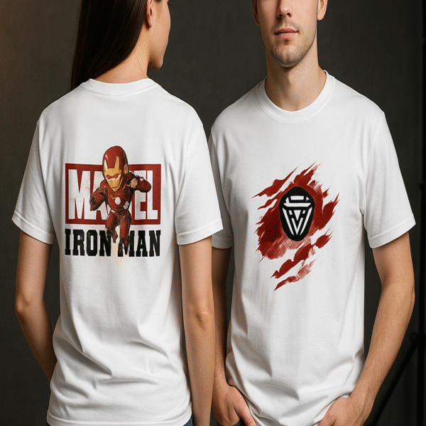 Ironman - Marvel ( Front & Back Print ) | Unisex Stretch T-shirt
