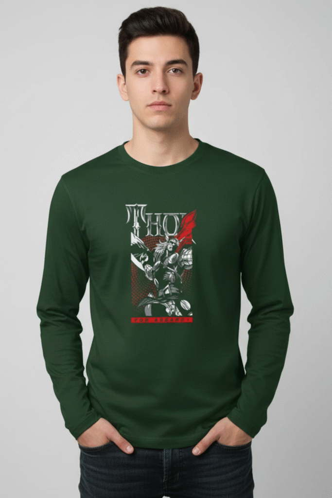 Thor 02- Marvel | Men's Full Sleeve T-Shirt