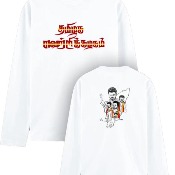 TVK Party Sign ( Front and Back ) | Men's Full Sleeve T-Shirt