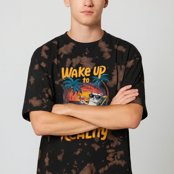 Wake Up to Reality | Unisex Tie Dye Oversized T-Shirt