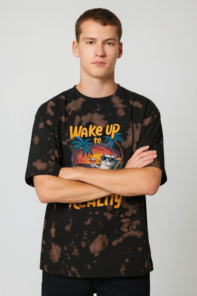 Wake Up to Reality | Unisex Tie Dye Oversized T-Shirt