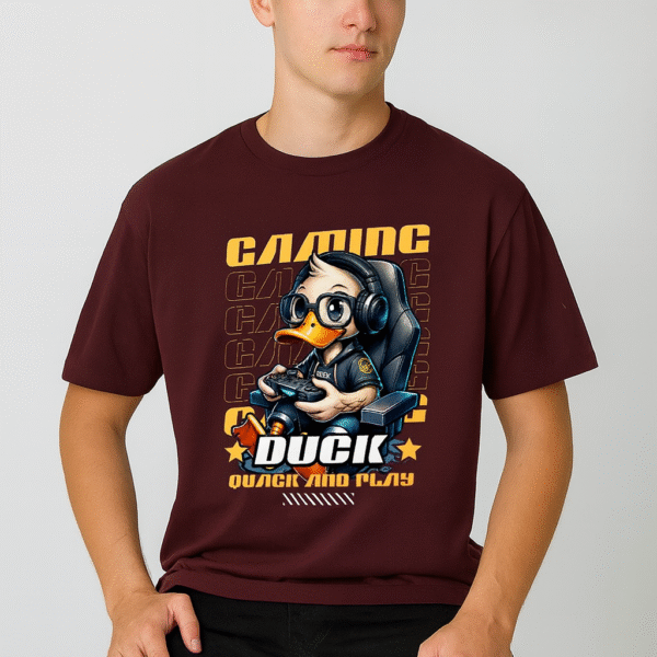 Quack and Play | Gaming Duck | Unisex Supima T-Shirt