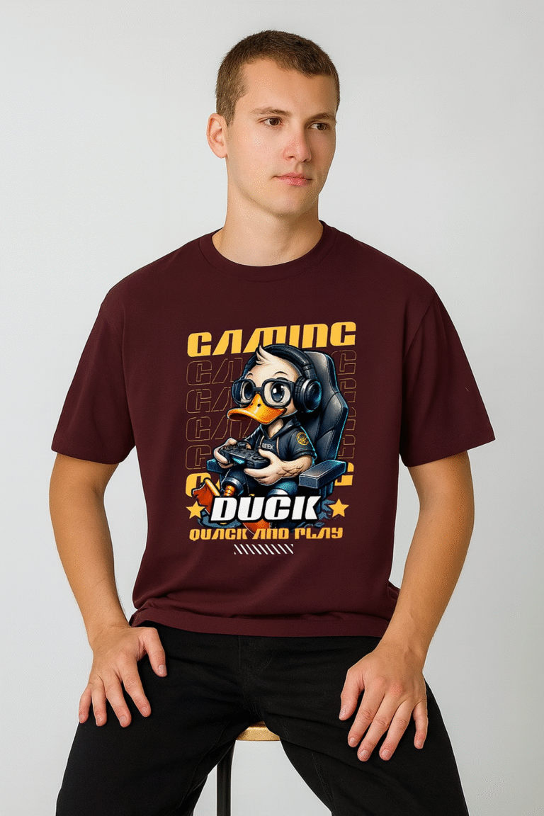 Quack and Play | Gaming Duck | Unisex Supima T-Shirt