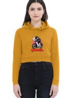 Classic Rider | Female Cropped Hoodie