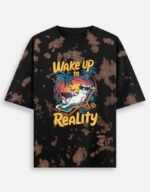 Wake Up to Reality | Unisex Tie Dye Oversized T-Shirt - Image 2
